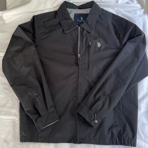 Mens black US Polo Association jacket size large NEVER WORN